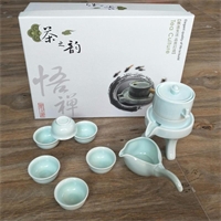 青瓷石磨自动茶具