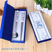 经典青花瓷两件套（勺筷） LMD-QHC-003