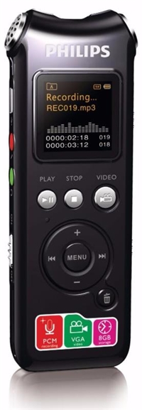 飞利浦 voice tracer 数码录音笔 VTR8000（8GB）