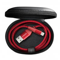 Anker安克 Powerline+2 拉车线2代 苹果官方MFI正品认证手机数据充电线 0.9米红色盒装