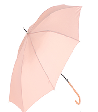 简约素色长柄雨伞(混)