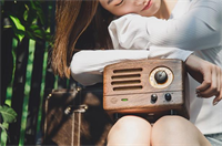 猫王收音机·乌托邦 FM收音机/蓝牙音箱 MW-6胡桃木