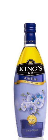 金龙鱼｜KINGS亚麻籽油750ml 单支