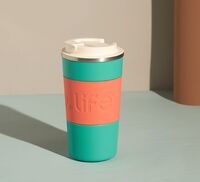 TD50200602 马尔蒙绿 独角犀Rhinolife撞色咖啡杯 500mL