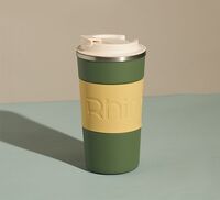 TD50200605 复古绿 独角犀Rhinolife撞色咖啡杯 500mL