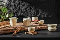沐兮羊脂玉瓷茶具套装 FM-CJ2119