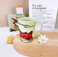 迪士尼疯狂动物城狐狸530ML陶瓷马克杯彩盒装