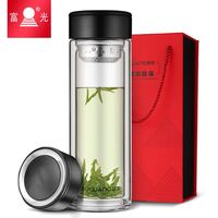 富光尚茗商务双层玻璃杯