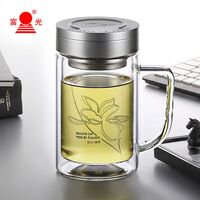 富光健牌玻璃办公杯520ml