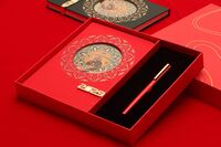 2025《福蛇献瑞》搭扣本+签字笔