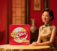 双黄红豆沙月饼