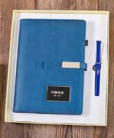 A5方形皮扣内置10000mAh 无线透光本（配连邦签字笔）