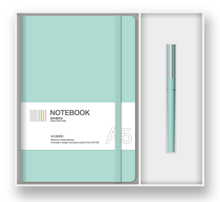 马卡龙-A5硬壳本+笔套装