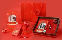 金金玉满檀套装+马年摆件+艾草锤+红包