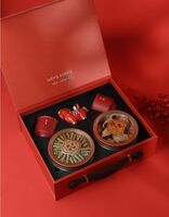 国潮陶瓷主人杯+马年摆件+霍山石斛+陈皮