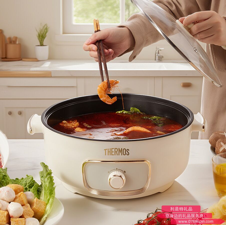 EHA-4371A 膳魔师电火锅香槟金1360W