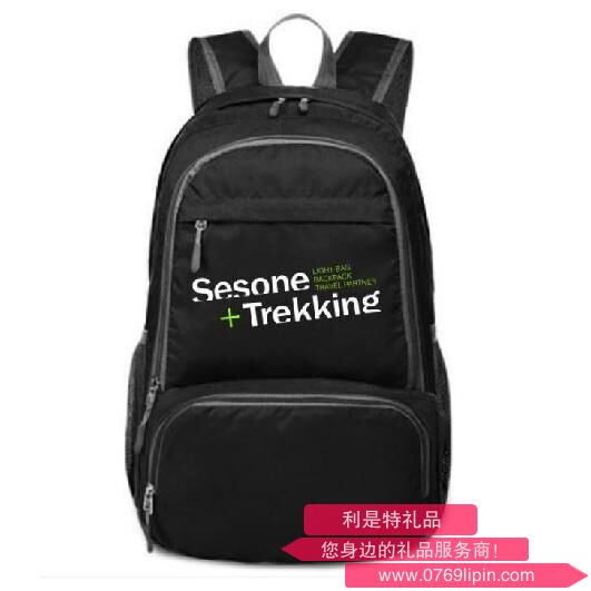 瑟石双肩折叠背包