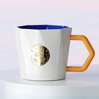 星巴克几何元素款徽章马克杯395ml