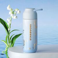 星巴克铃兰款随行保温杯蓝色390ml