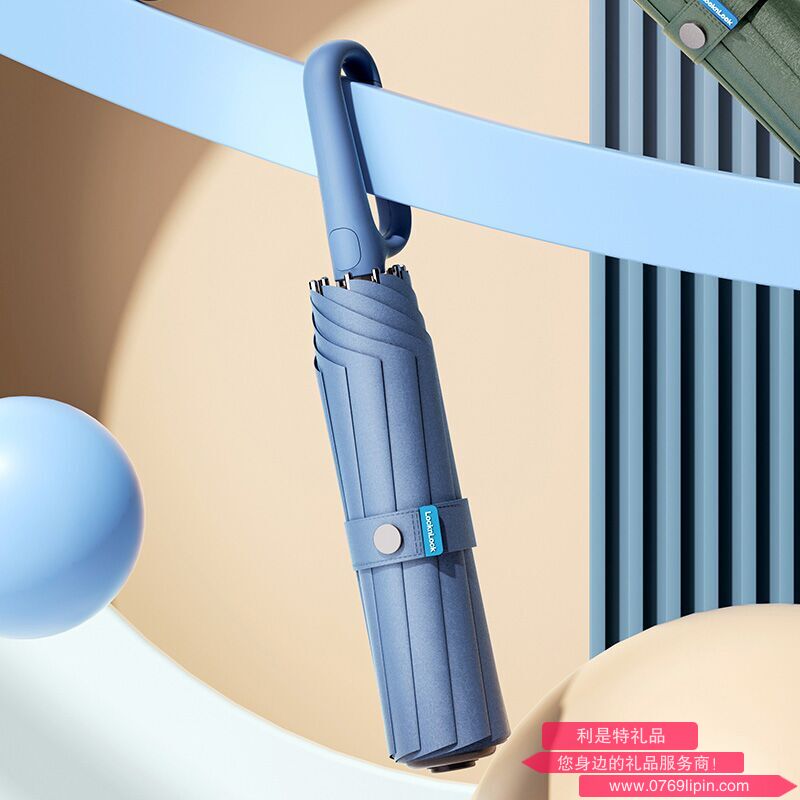 ETM880BLUFU 乐扣乐扣 商务环扣自动伞（ 烟雨蓝）