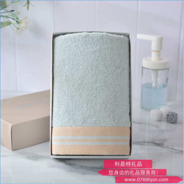 金号素简毛巾礼盒单条装