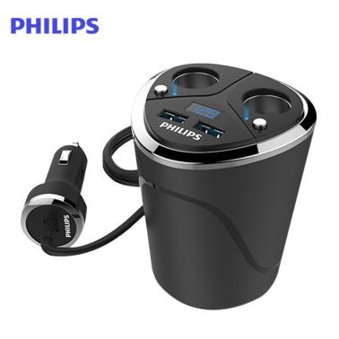 飞利浦(Philips)DLP2029车载充电器一拖二独立开关汽车点烟器一拖二双usb杯式车充.jpg