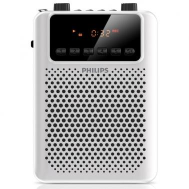 飞利浦（PHILIPS）SBM150 WHI 广场级音效小音响 扩音器 插卡音箱 REC录音 FM收音功能 教学专用 白色.jpg