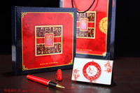 中国风笔+中国特色名片盒